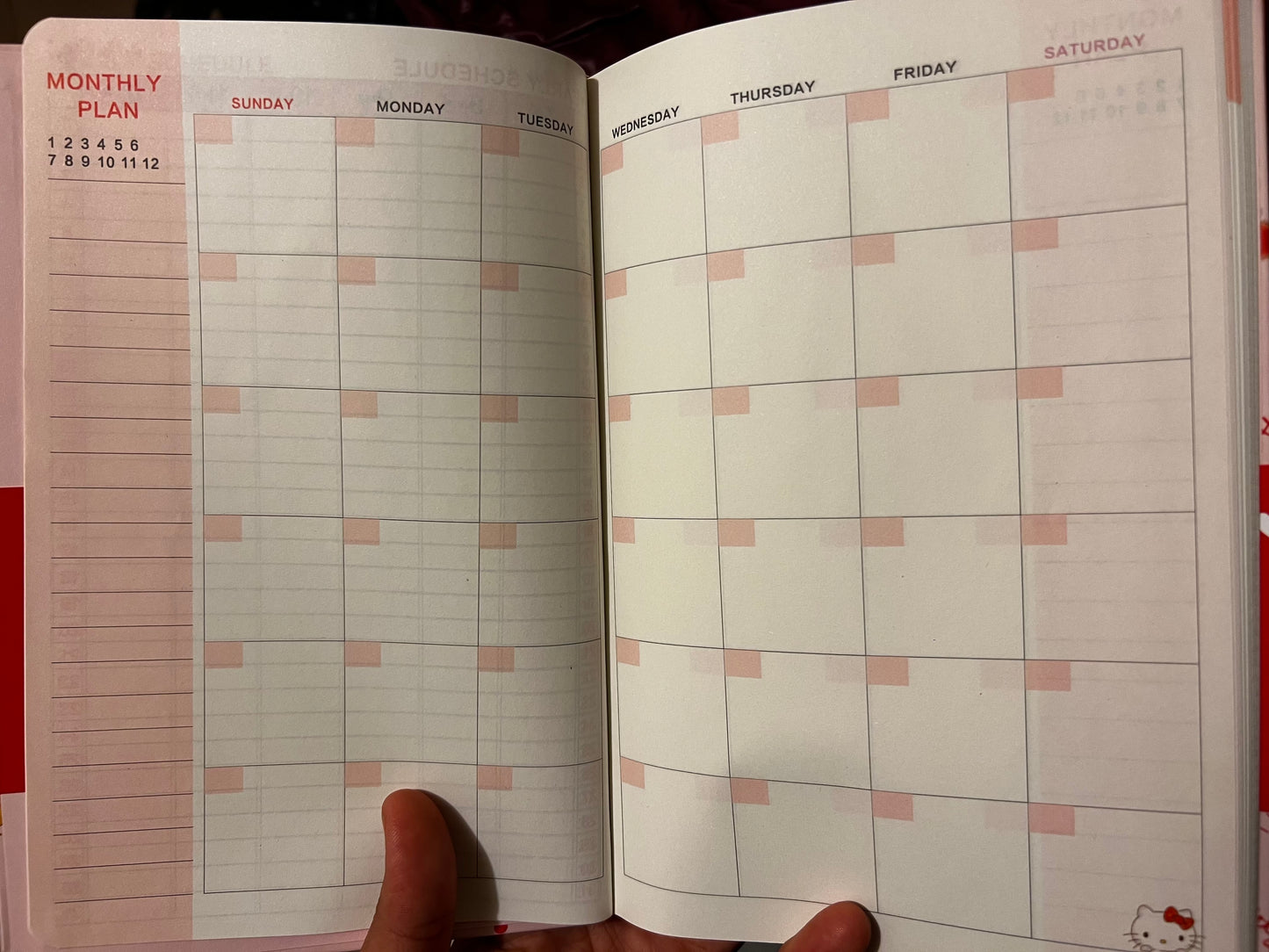 Monthly/Weekly planner Journal