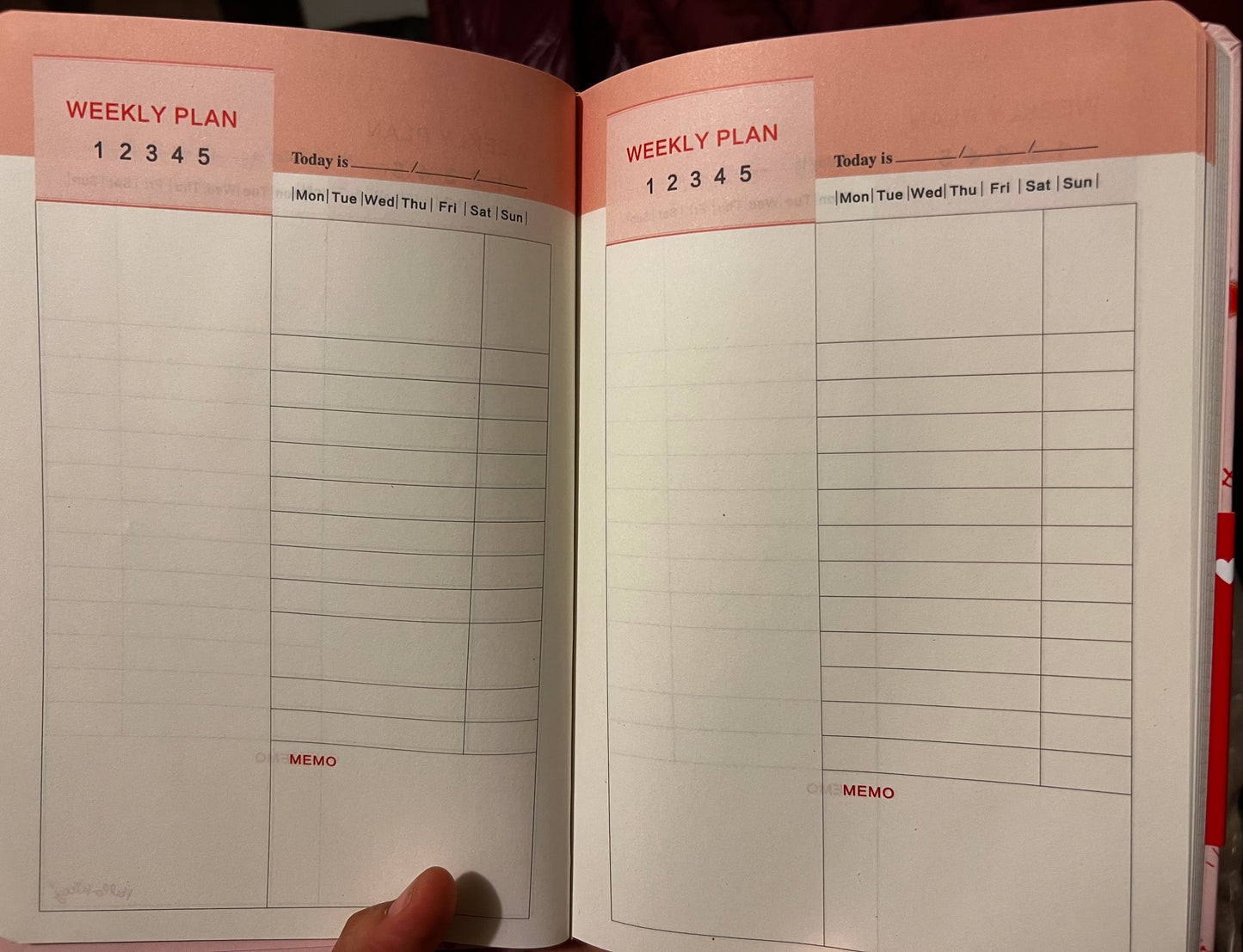 Monthly/Weekly planner Journal